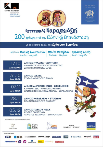 Ελλάδα 2021: Επετειακός Καραγκιόζης για τα «200 Χρόνια» σε Δήμους της Θεσσαλονίκης